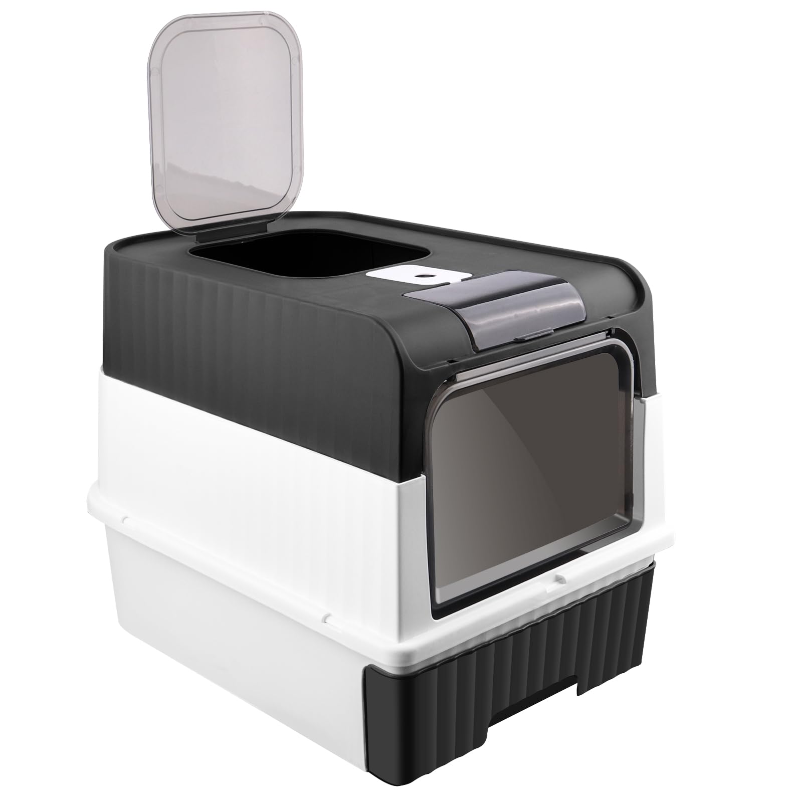 Maison de toilette chat autonettoyante Maison de Toilette pour Chat bac à litière autonettoyant Noir